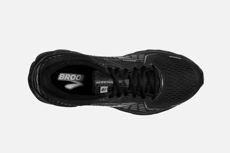 Brooks Running Shoes Womens Black - Adrenaline GTS 21 Road - 8946-RDBZS